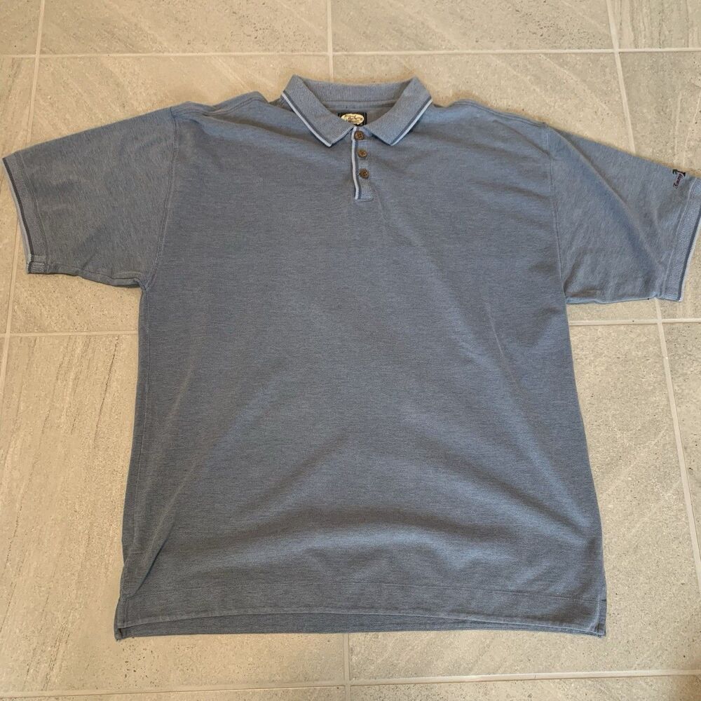 tommy bahama polo shirt mens XL blue Vintage Tag 100% Cotton